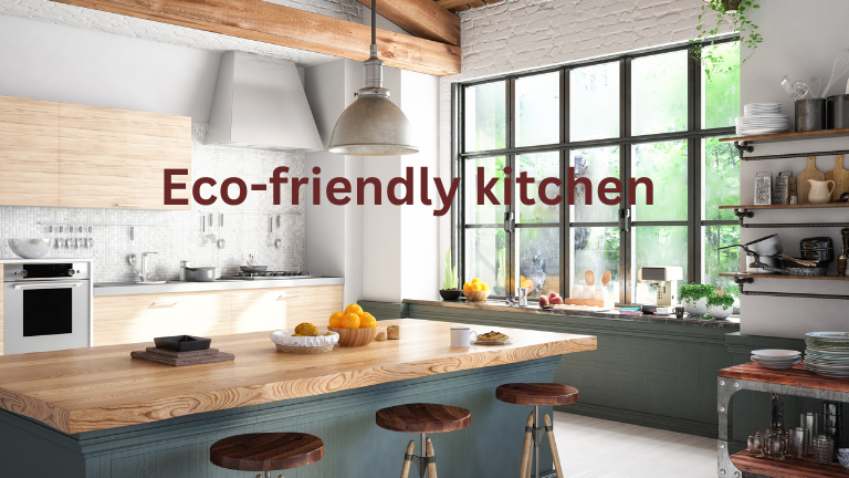 Eco-friendly kitchen gadgets in a modern open kitchen