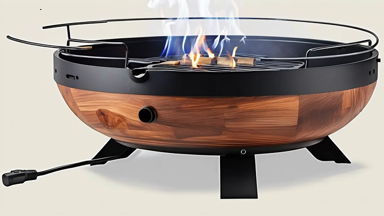 Electric Fire Pit, ai generated image